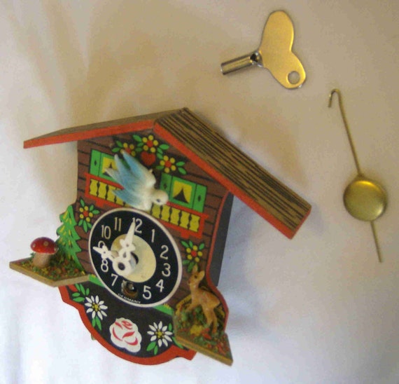 Painted Mini Cuckoo Clock