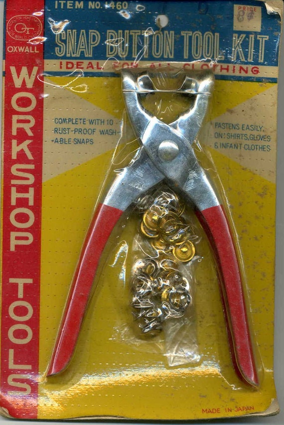 Vintage Snap Button Tool Kit