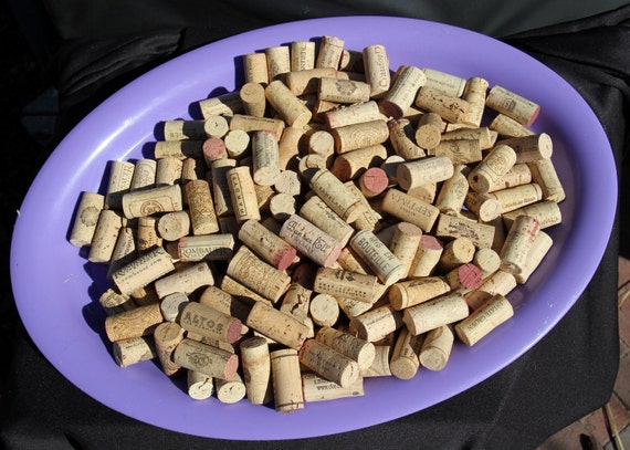 Items similar to Used wine corks for sale and reuse in craft projects - BULK - 100 per bag on Etsy