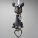 Sarge-Handmade-Lampwork Glass Beads-OOAK-SRA-Dog Ornament-boxerFREE SHIPPING