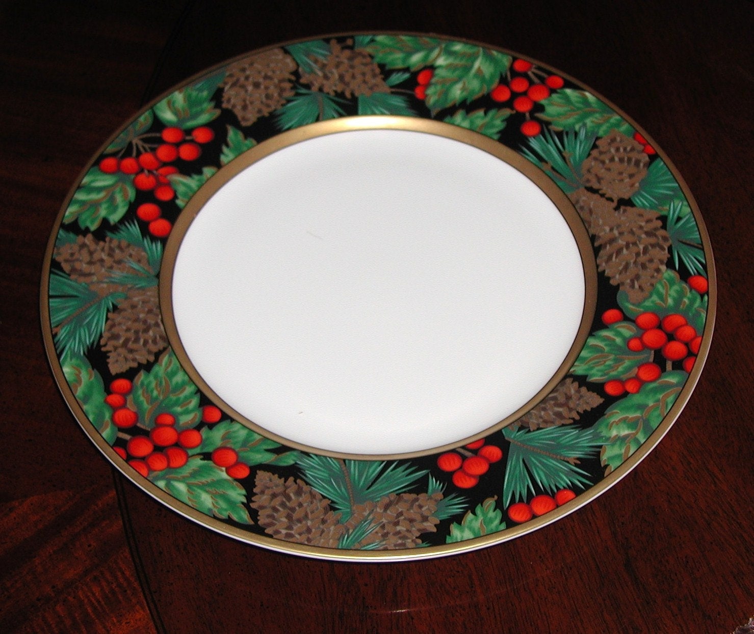 Fitz & Floyd Holiday Pine Dinner Plate