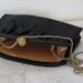 Vintage Black Satin Clutch Convertible Bag Mardane USA Fashion Collectible