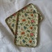 Vintage Papier Paper Mache Trays Floral Chintz Retro Pair Collectible Home Decor