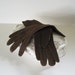 Vintage Kid Suede Leather Long Gloves Argentina Fashion Collectible
