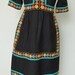 1960s de La Renta Cotton Peasant Style Dress with Trim