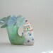 Vintage Miniature Vase Sweet Polka Dot Clown from Japan