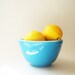 Vintage Kitchen Collectible Pyrex Bowl in Turquoise Blue