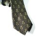 Vintage Skinny Tie, Mens Silk Necktie, Mad Men Fashion, Black & Gold Sharkskin, Retro Prom Fashion