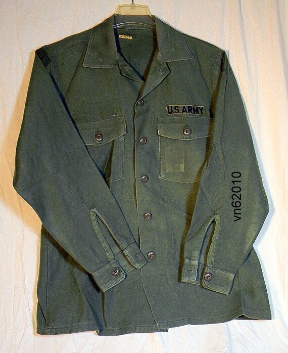 Items similar to Vietnam Era Fatigue Shirt US Army Chest 38 on Etsy