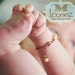 Fresh Water Pearl Christening Baptism Bracelet 0-6months