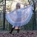 Gypsy Hippie Lace Dress Crocheted White Cotton Convertible Poncho Cover Up One Size OSFA