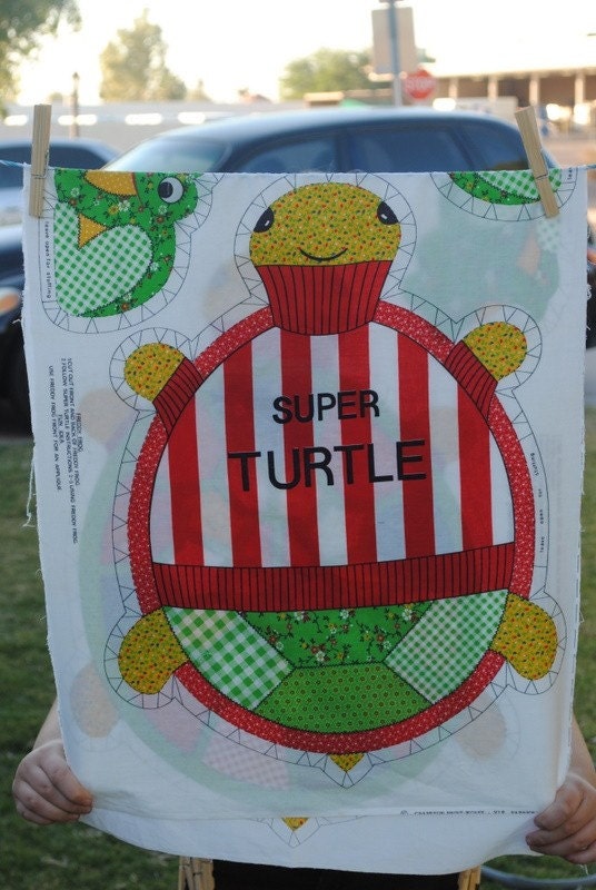 vintage stuffed turtle