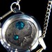 Moon and Stars Necklace by Award - Winning Fae Factory Steampunk Chic Eco Artist, Dr Franky Dolan (Original jewelry art)