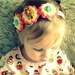 Felt Flower Headband Halo- Petite Fawn Headband, Woodland