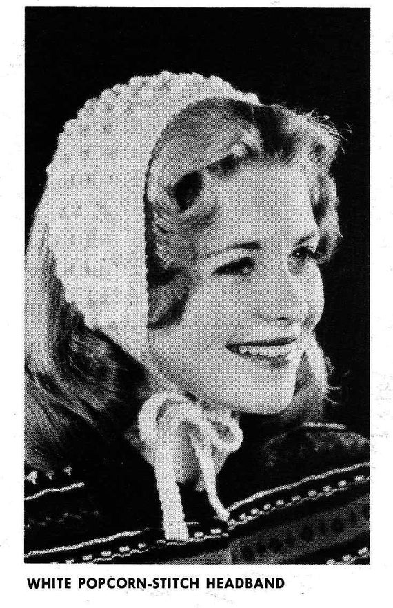 PATTERN Vintage Headband to Knit PDF Pattern Ear Warmer