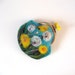 Wet Felted dandelions FLOWER coin purse Ready to Ship with bag frame metal closure Handmade gift for her under 50 USD