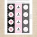 Paris-Themed Cupcake Toppers, Tags, and/or Labels by FLIPAWOO - A Night in Paris Collection - Customized Printable File