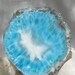 Larimar polished slab, impressive big slice of raw Larimar - 655.0 ct - Exhibition piece