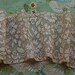 1 yard Flapper era vintage antique cotton lingerie wide lace blush ecru trim alencon wedding
