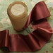 3/4 yard millinery antique satin ribbon wide plum faille back