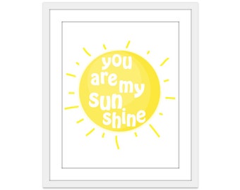 You Are My Sunshine Wall Art sunshine art | etsy You Are My Sunshine Wall Art sunshine art | etsy