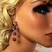 LP 15 Red Onyx Beads And Sterling Silver Ring Earrings For Someone Special