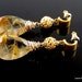 LP 636 Golden Rutilated Quartz Teardrop Earrings