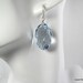 LP 619 Sky Blue Oval Faceted Topaz Drop Earrings...For A Special Someone