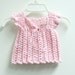 Sweet baby pink crochet dress