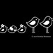 Custom Bird Family Car Window Decals