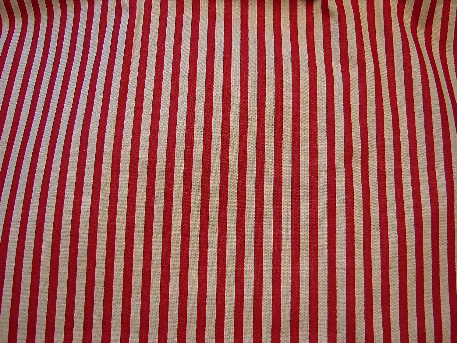 Red and Tan Stripe Cotton Fabric perfect for Raggedy Ann and