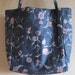 Vintage Fabric Large Tote, With Pockets Inside and Out, Floral, Knitting Projects