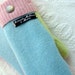 Handmade Mittens, Upcycled Wool, Ladies or Teens, Pretty Pastels
