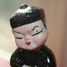 Good Listener Vintage Asian Boy or Young Man Gentleman Small Ceramic Figurine Japan