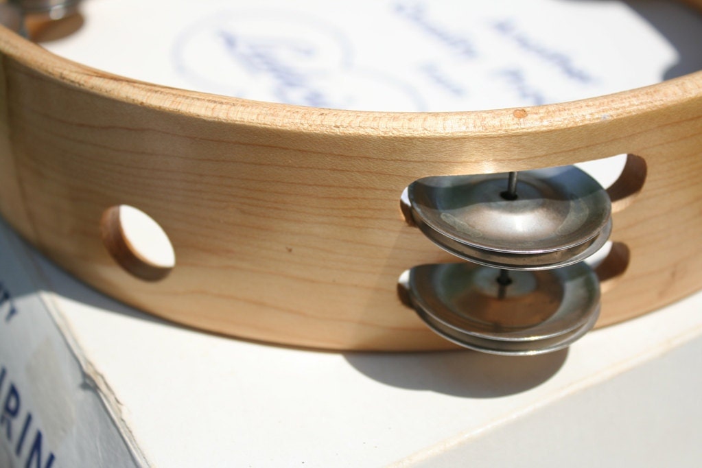 Ludwig Drums 10 Inch Wood Tambourine Vintage 1970s Collectible