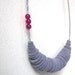 RESERVED FOR MASHA - grey and purple organic form necklace