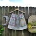 Vintage Hankerchief and Baby Birds . Patchwork Skirt .