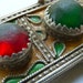 Moroccan Berber Amulet Pendant -, Enamel, Glass - Authentic - SPECIAL PRICE