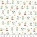 SALE Colorful Christmas by Riley Blake, Snowman on White Flannel, 1 Yard