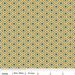 Gold and Brown Dot Print Cotton Fabric, So Sophie For Riley Blake, Tapestry Print in Gold, 1 yard