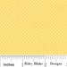 Yellow Polka Dot Cotton, Hoo's In the Forest for Riley Blake, Mini Dot Print in Yellow, 1 yard