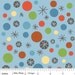 Bright Blue Boy Dot Fabric, Scoot for Riley Blake, Dots Print in Blue, 1 Yard