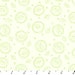 Cream and Green Circle Leaf Flannel, 1 Yard