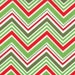 Red and Green Chevron Fabric, Joy By Kate Spain for Moda, Tree Line in Holly Berry, 1 yard