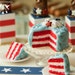 Independence Day Cake 1/12 dollhouse miniature