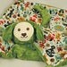 Doggy Blanket Doll, Lovey for a Baby Boy, Olive Minky Doggy Toy with Max and Whiskers