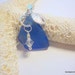 Sea Glass Necklace Rare Cobalt Blue Embellished Beach Glass