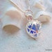 Beachglass Seaglass Locket Cobalt Blue Beachglass FREE SHIPPING