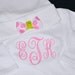 Personalized Infant Gown and Matching Hat Newborn Layette White