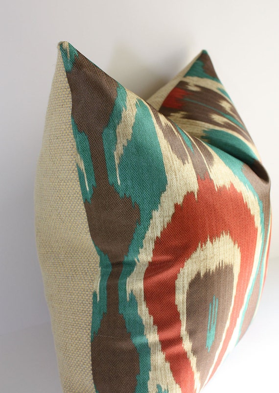 Ethnic Ikat Pillow Cover / Select your size 12x20 14x20 or